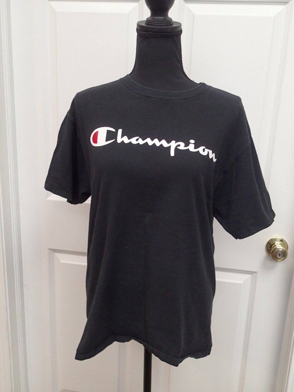 Champion Black Tshirt Size Medium